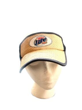 Miller Lite Straw Visor with Black Trim